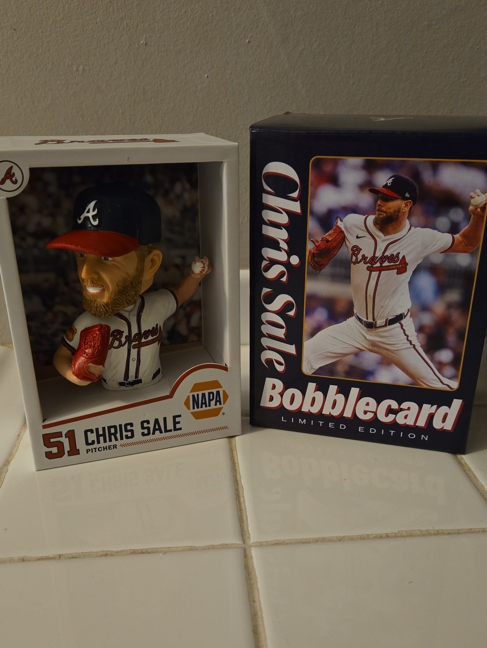 BRAND NEW Chris Sale Bobblecard - Atlanta Braves